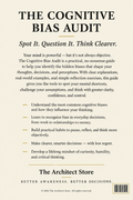 The Cognitive Bias Audit — Back Cover